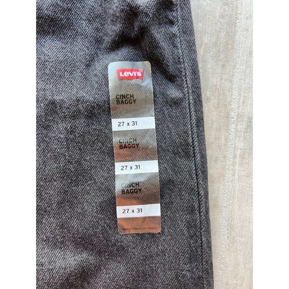 Levi's Women High-Rise Cinch Baggy Jeans Capturing Moments NEW Straight 27 x 31 - Picture 6 of 11